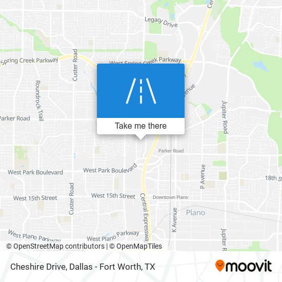 Cheshire Drive map