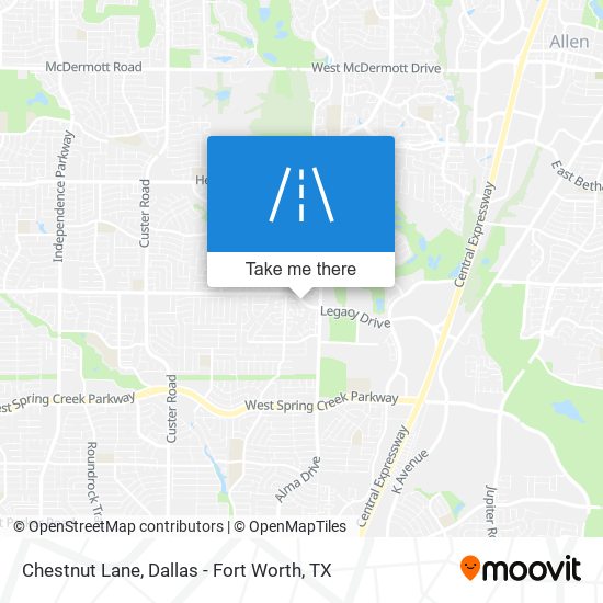 Chestnut Lane map