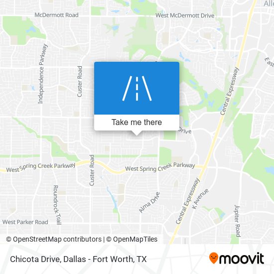 Chicota Drive map