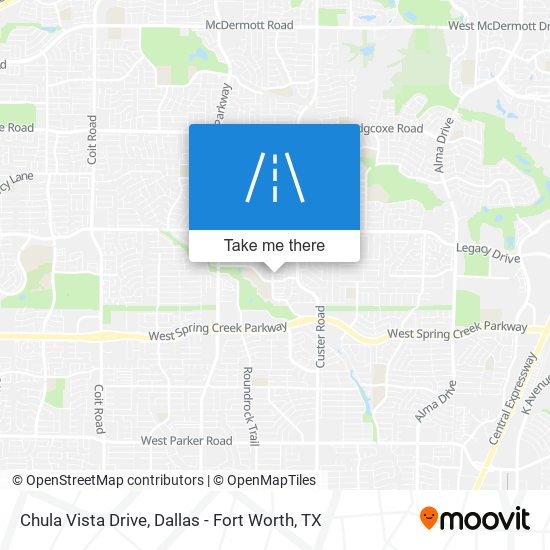 Chula Vista Drive map