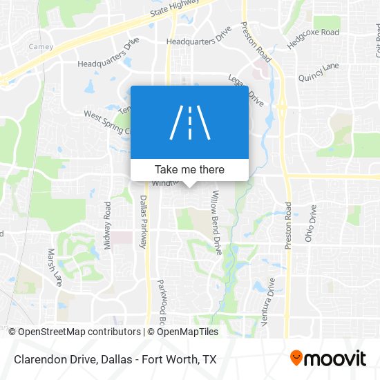 Clarendon Drive map