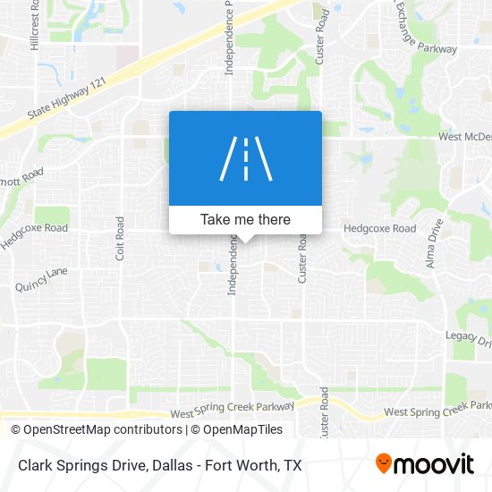 Clark Springs Drive map