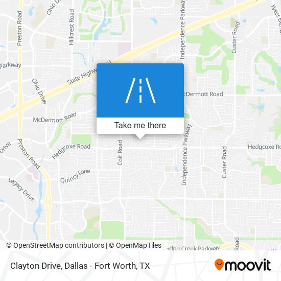 Clayton Drive map