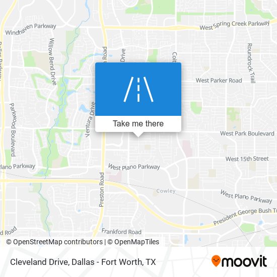 Mapa de Cleveland Drive