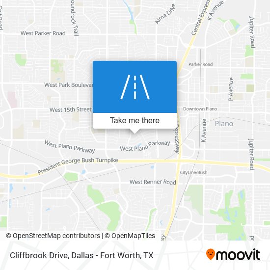 Cliffbrook Drive map