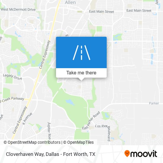 Cloverhaven Way map