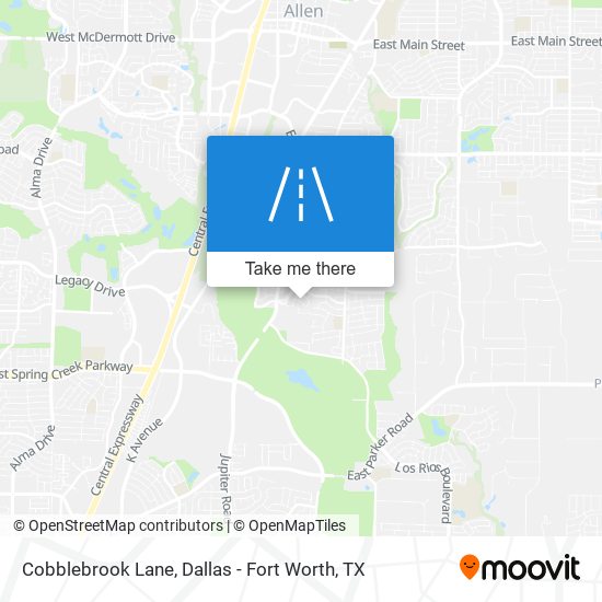 Cobblebrook Lane map