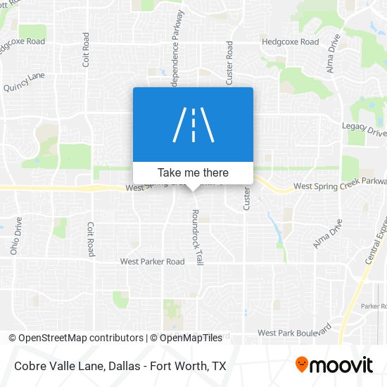Cobre Valle Lane map