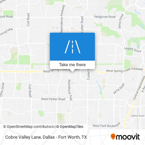 Mapa de Cobre Valley Lane