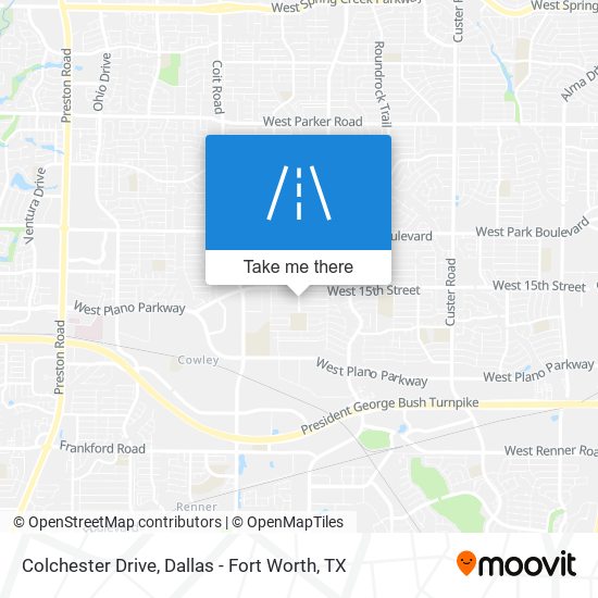 Colchester Drive map