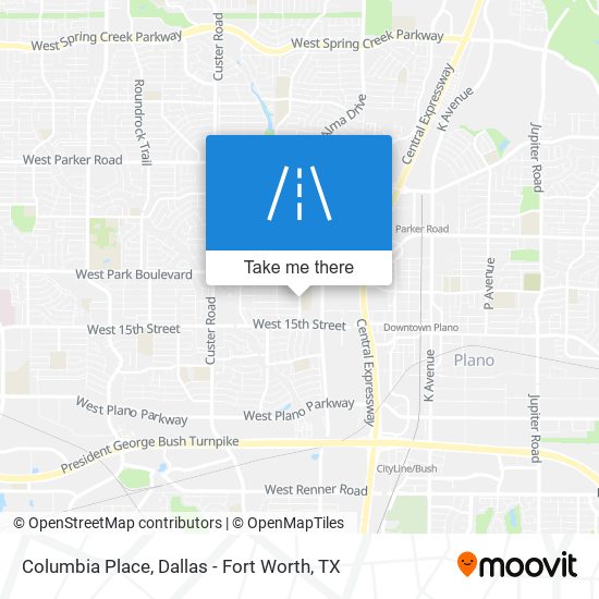 Columbia Place map