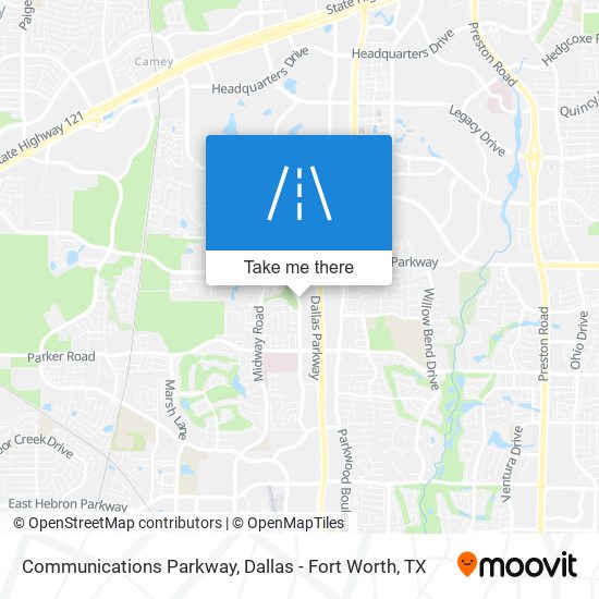 Mapa de Communications Parkway