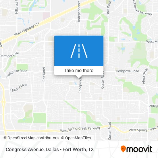 Congress Avenue map