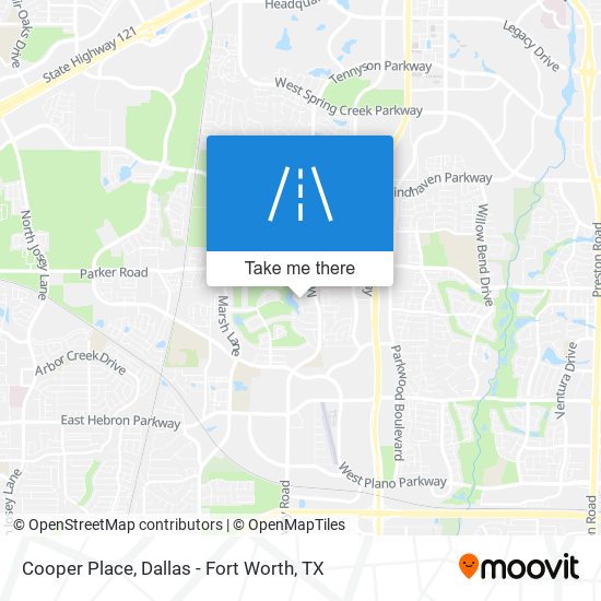 Cooper Place map