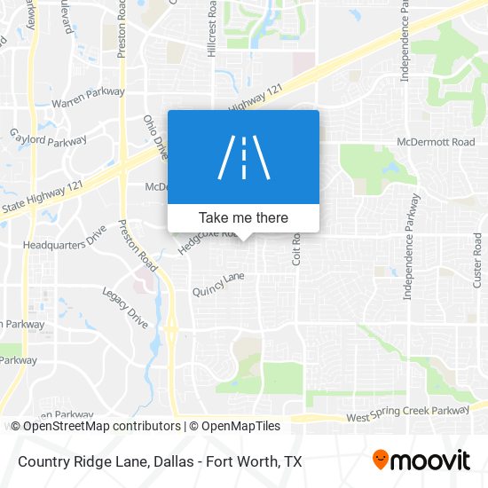 Country Ridge Lane map