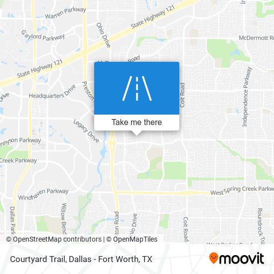 Courtyard Trail map