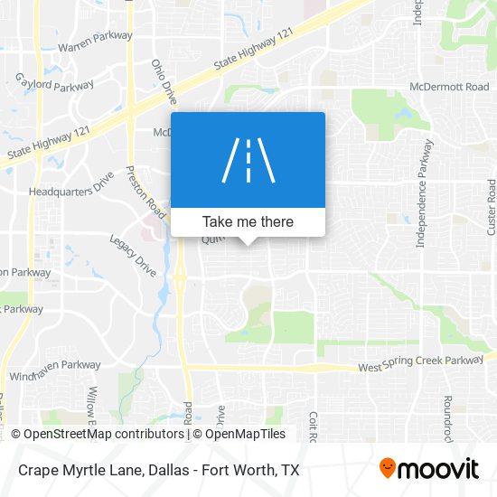 Crape Myrtle Lane map