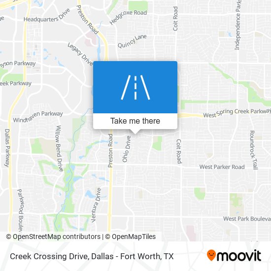 Creek Crossing Drive map