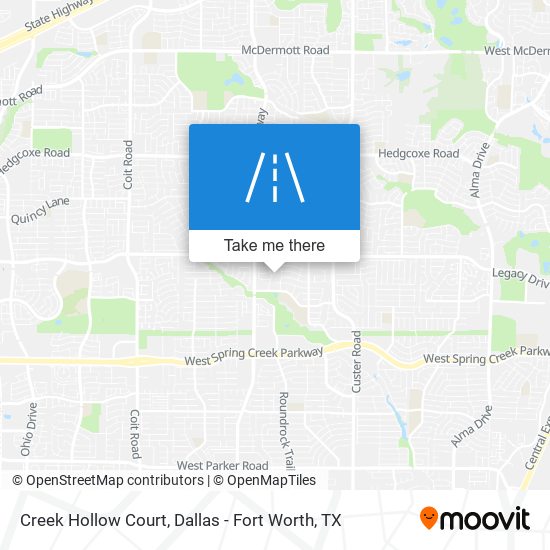 Creek Hollow Court map