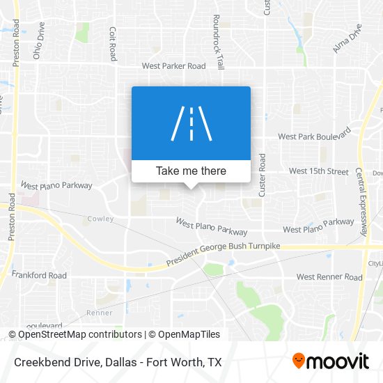 Creekbend Drive map