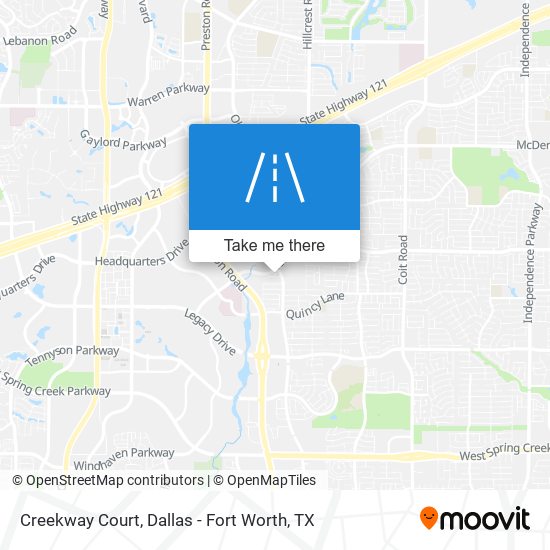 Creekway Court map