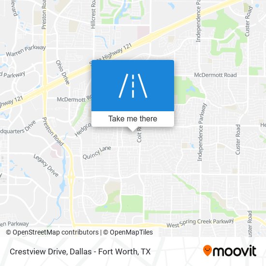 Crestview Drive map