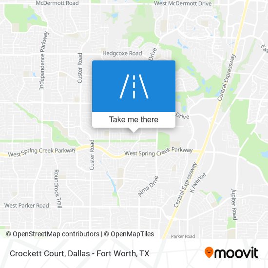 Crockett Court map