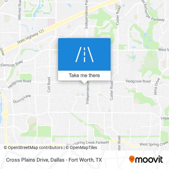 Cross Plains Drive map