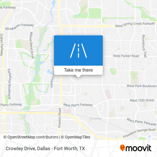 Crowley Drive map