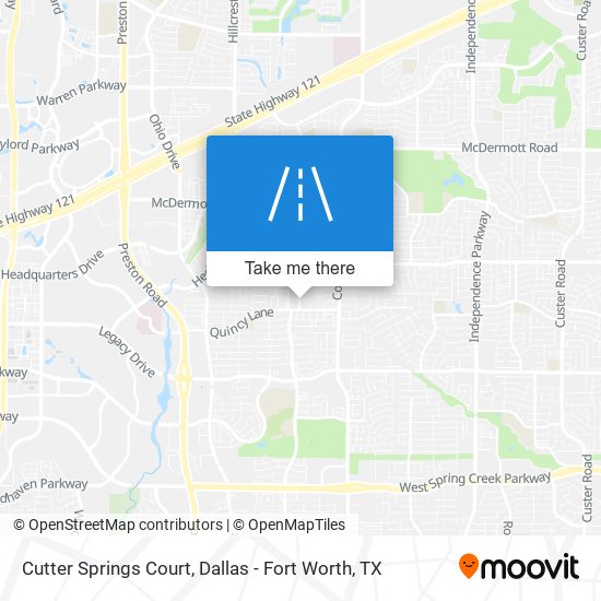 Mapa de Cutter Springs Court