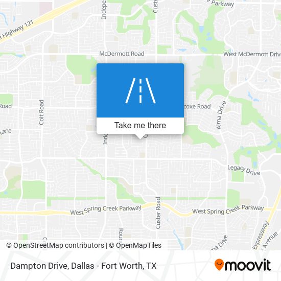 Mapa de Dampton Drive