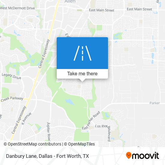 Mapa de Danbury Lane