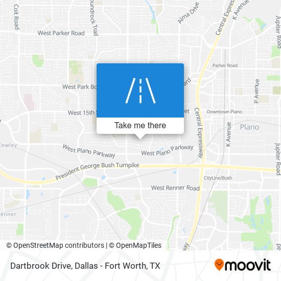 Dartbrook Drive map