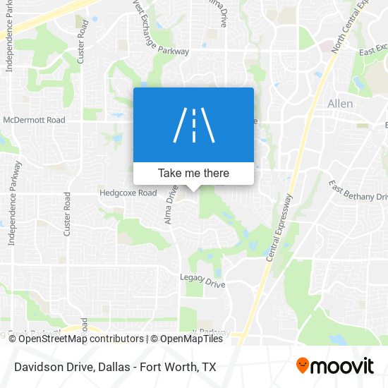 Mapa de Davidson Drive