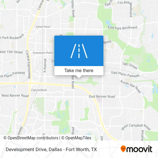 Development Drive map