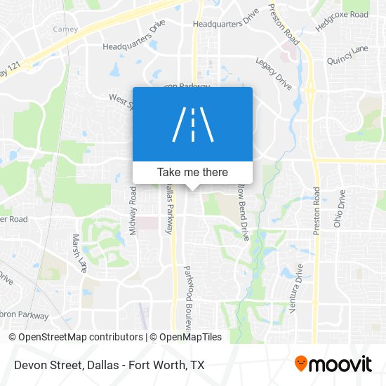 Devon Street map