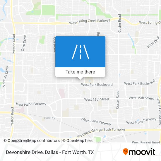 Devonshire Drive map