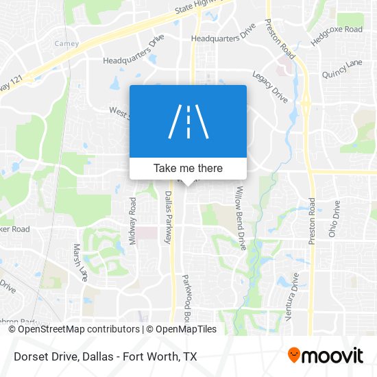 Dorset Drive map