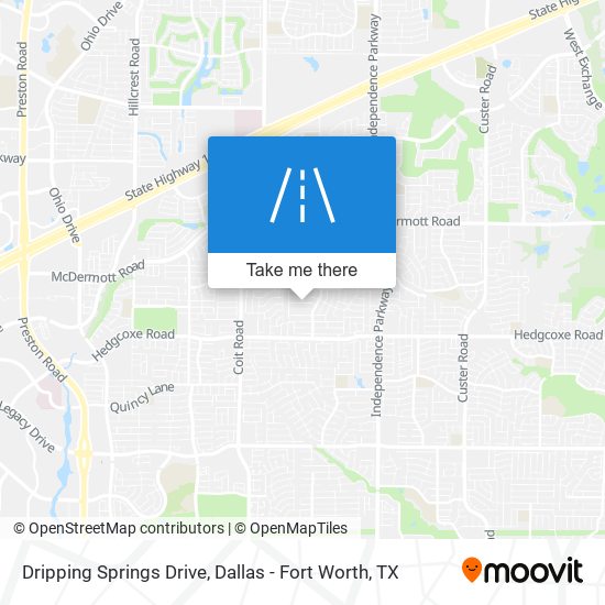 Dripping Springs Drive map