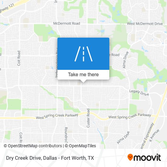 Dry Creek Drive map