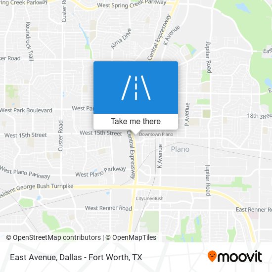 Mapa de East Avenue