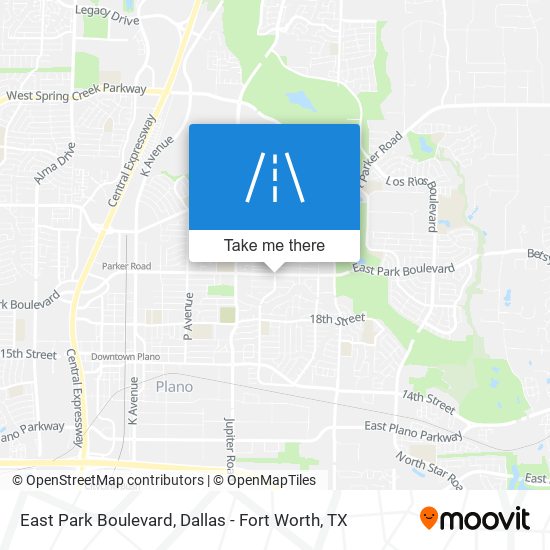 Mapa de East Park Boulevard