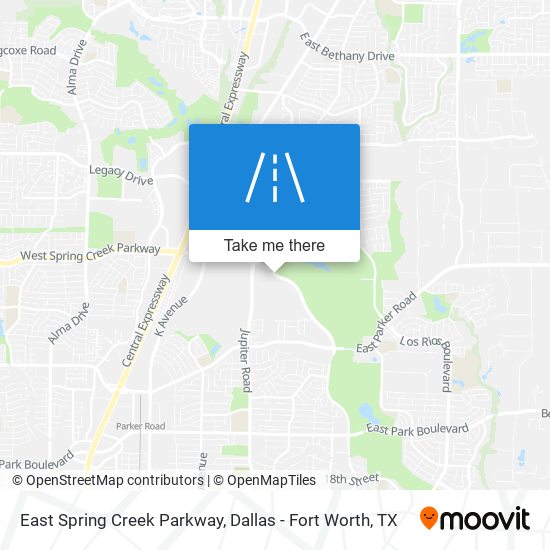 Mapa de East Spring Creek Parkway