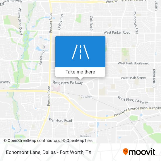 Echomont Lane map