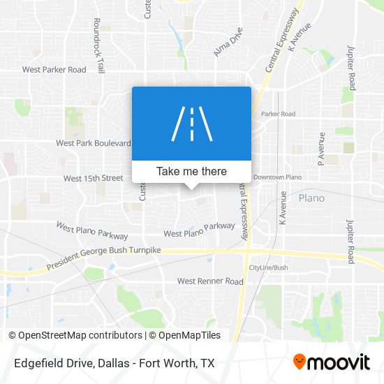 Edgefield Drive map