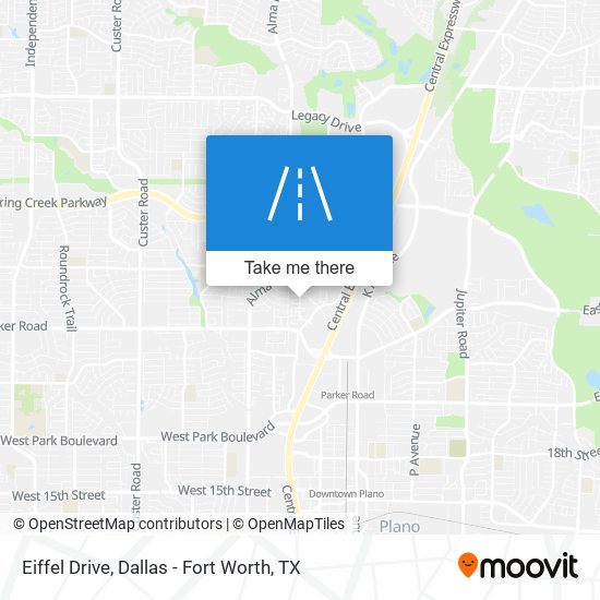 Mapa de Eiffel Drive
