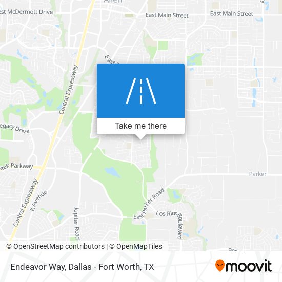 Endeavor Way map