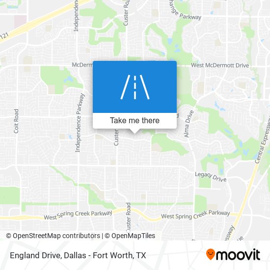 England Drive map