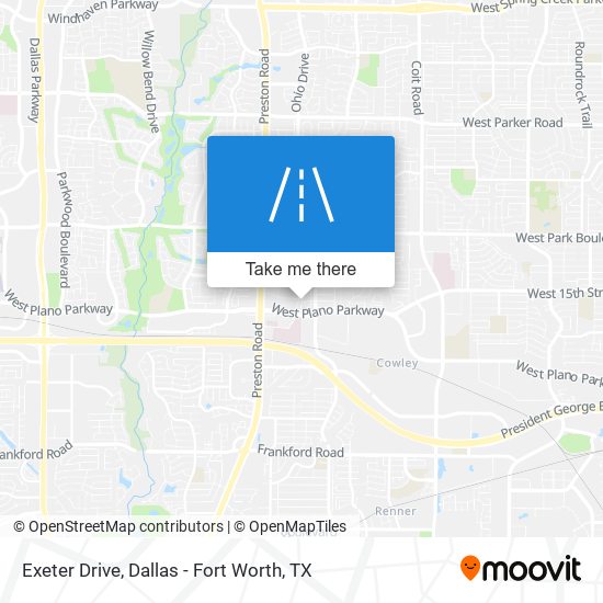 Exeter Drive map