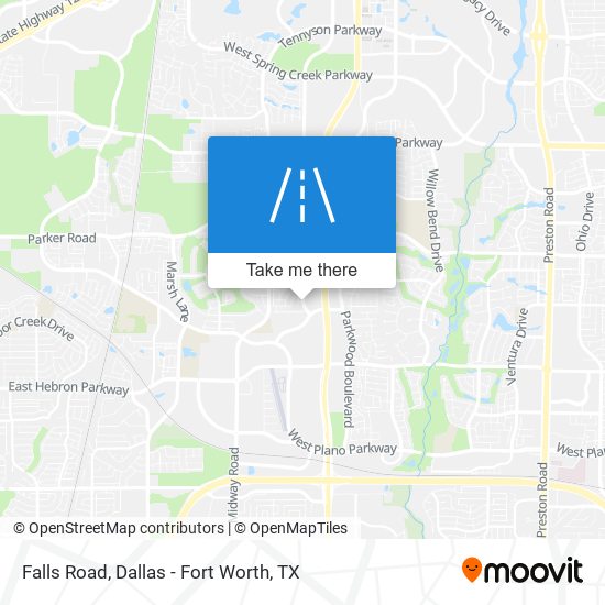 Mapa de Falls Road